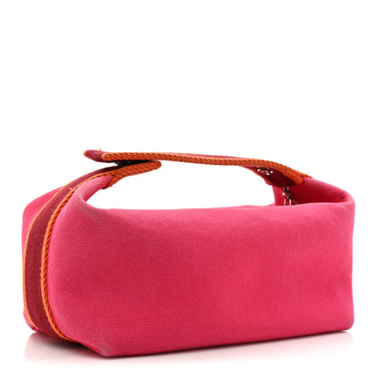 Hermes Canvas Small Bride-A-Brac Pouch Hibiscus 3 of 14