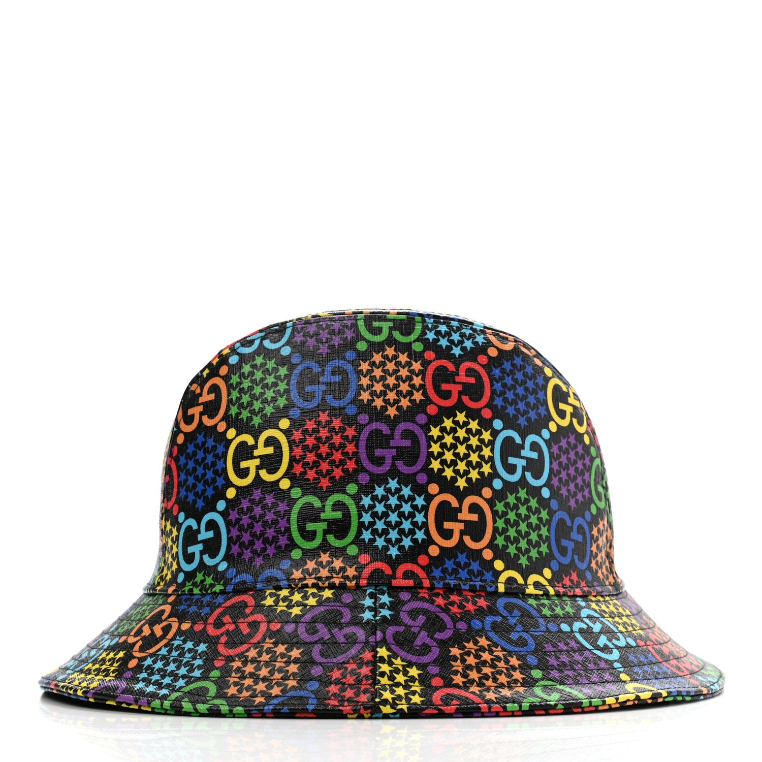 Gucci GG Supreme Monogram Psychedelic Fedora Hat S Multicolor 3 of 10