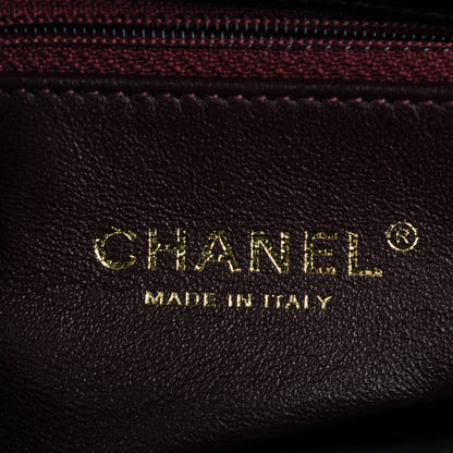 Chanel Lambskin Surpique Chevron Large Tote Black 5 of 6