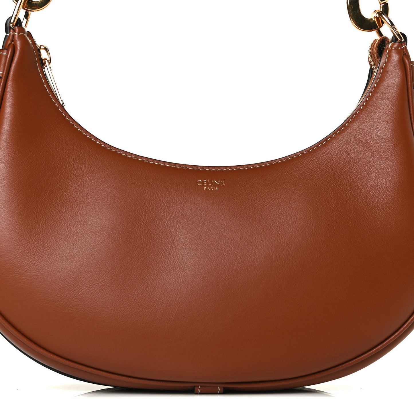 Smooth Calfskin Ava Shoulder Bag Tan