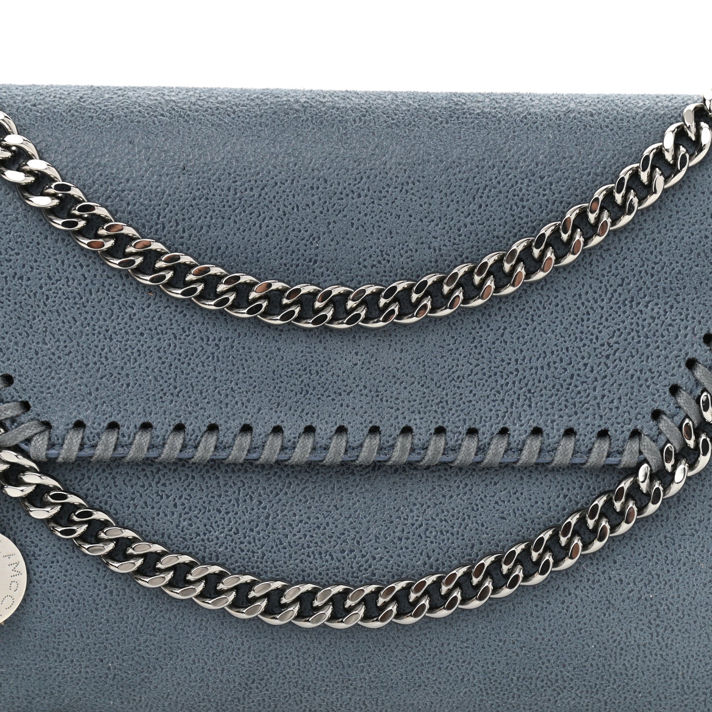 Shaggy Deer Mini Falabella Shoulder Bag Duck Blue