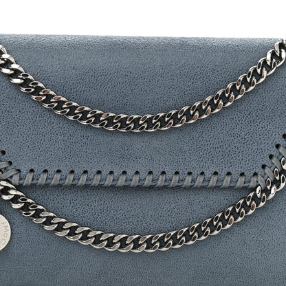 Stella McCartney Shaggy Deer Mini Falabella Shoulder Bag Duck Blue 7 of 9