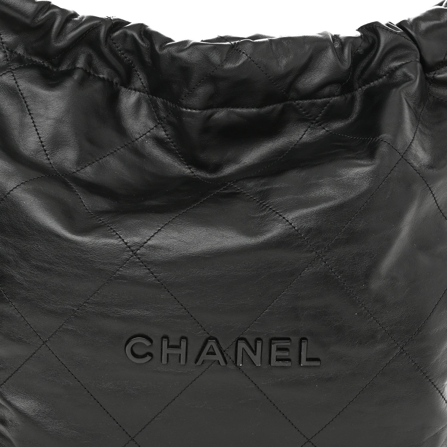 Chanel Shiny Calfskin Quilted Chanel 22 So Black 8 of 10