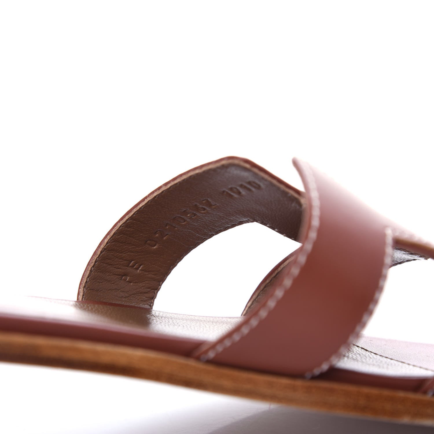 Hermes Box Calfskin Oran Sandals 39 Gold 10 of 10