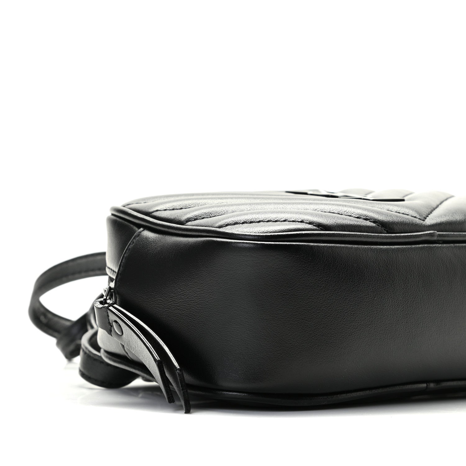 Saint Laurent Calfskin Matelasse Monogram Lou Belt Bag Black 9 of 10
