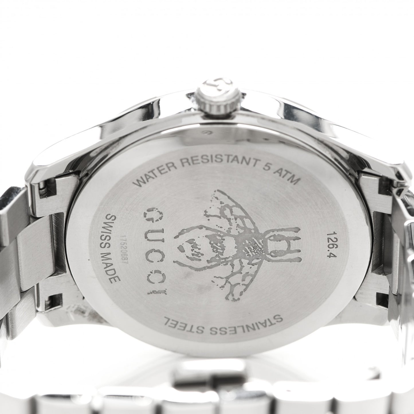 Stainless Steel 38mm G-Timeless Charm Quartz Watch Black