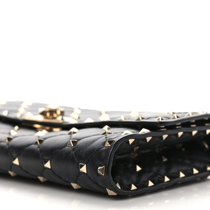 Valentino Garavani Nappa Rockstud Spike Wallet on Chain Black 8 of 11