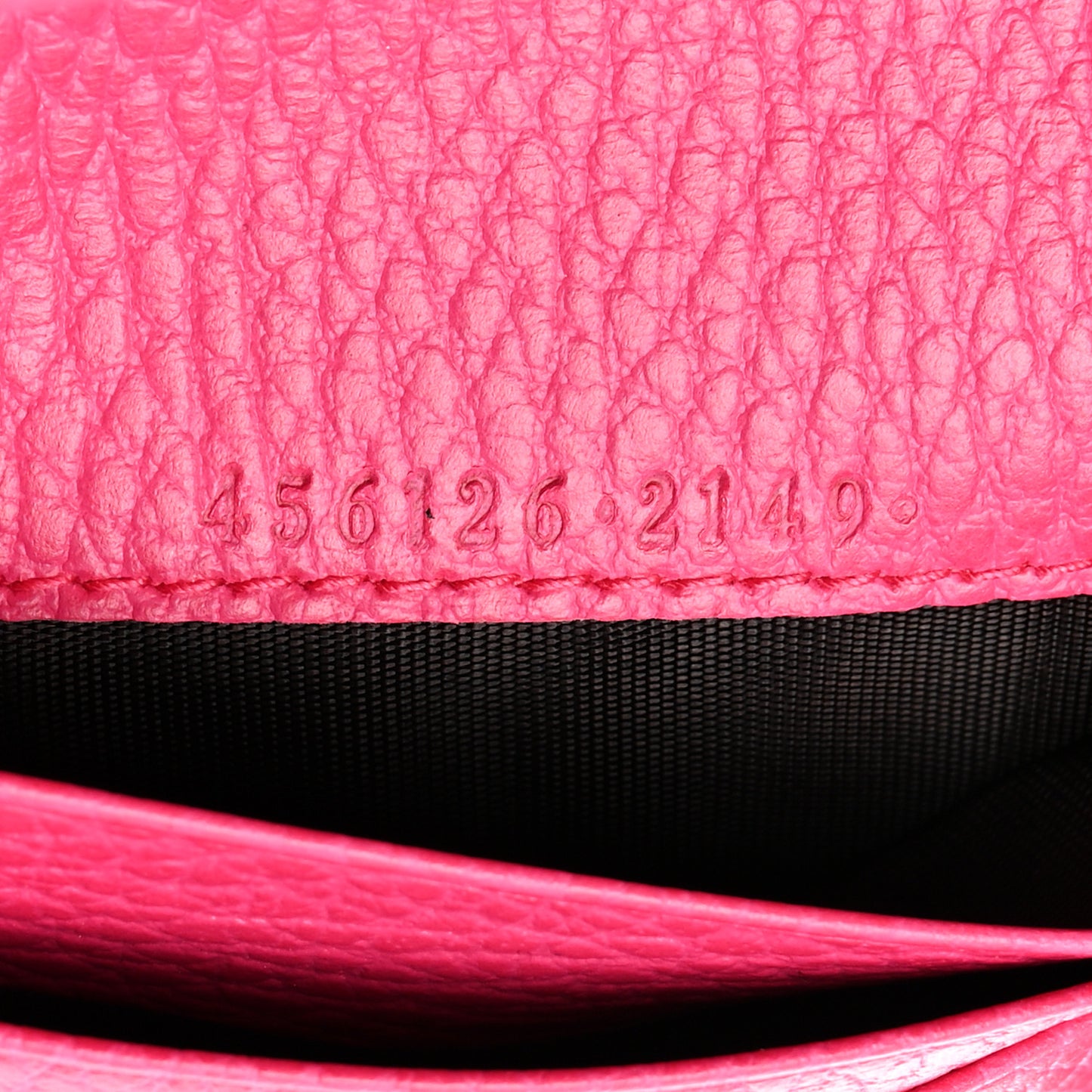 Dollar Calfskin GG Marmont Card Case Box Pink