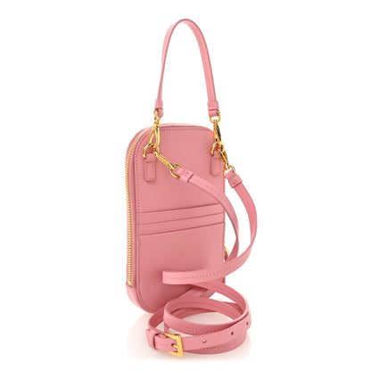 Prada Saffiano Mini Crossbody Bag Petalo 3 of 9