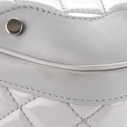 Chanel Vinyl Calfskin Viaggio Travel Bag Light Grey 10 of 10