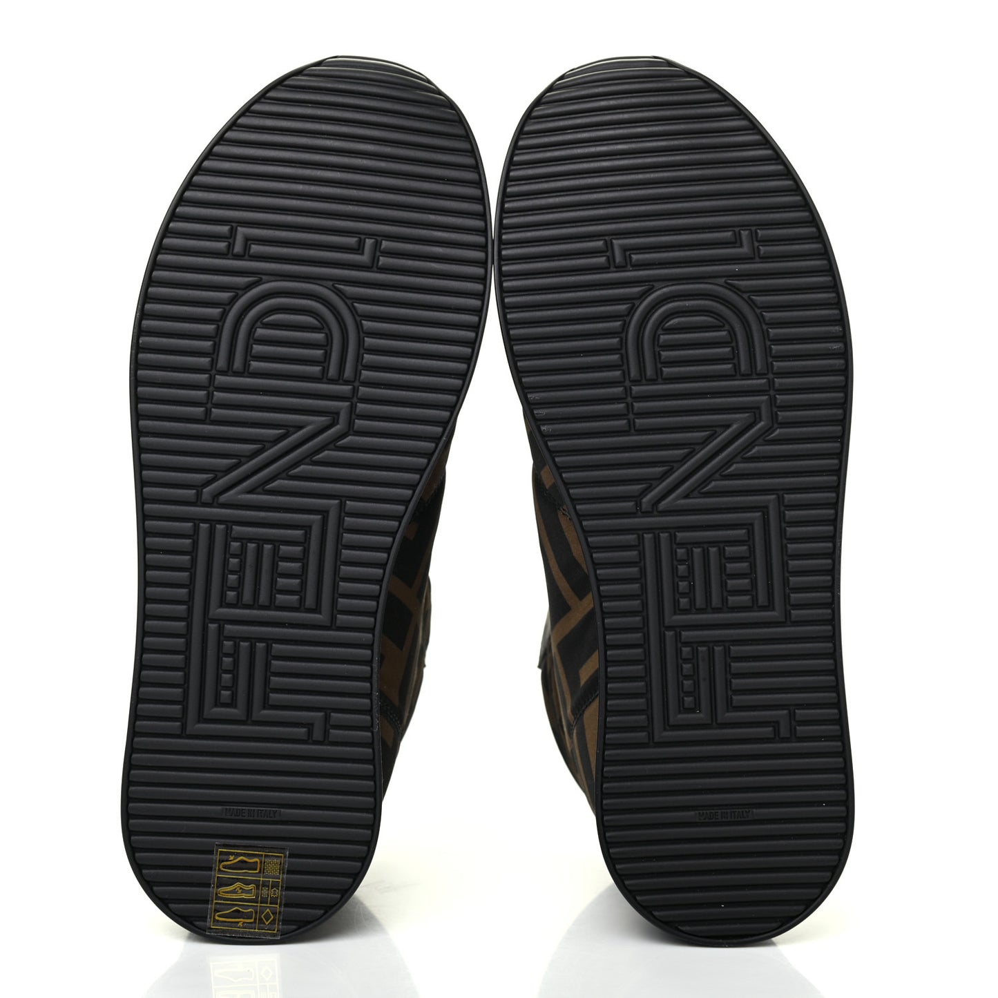 Nylon FF Reloaded High Top Sneakers 35 Tobacco Black