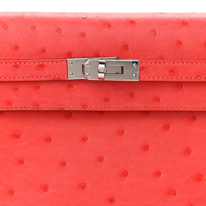 Hermes Ostrich Kelly Danse II Belt Bag Rose Texas 10 of 13