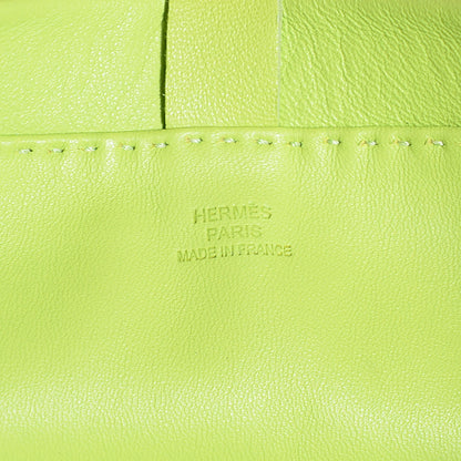 Hermes Lambskin Clou De Selle Pouch Kiwi 6 of 7