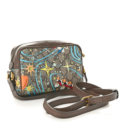 Gucci X DISNEY GG Supreme Monogram Donald Duck Interlocking G Shoulder Bag Beige Multicolor New Acero 3 of 10