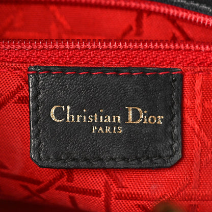 Christian Dior Lambskin Cannage Mini Lady Dior Black 6 of 10