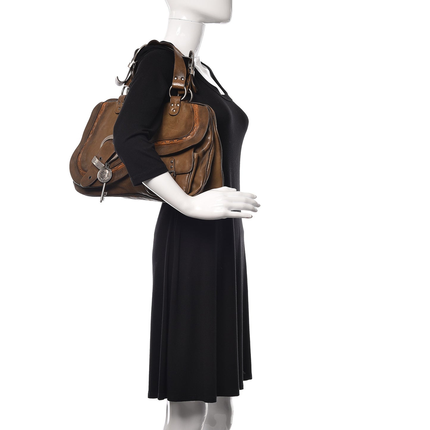 Calfskin Medium Gaucho Double Saddle Bag Brown