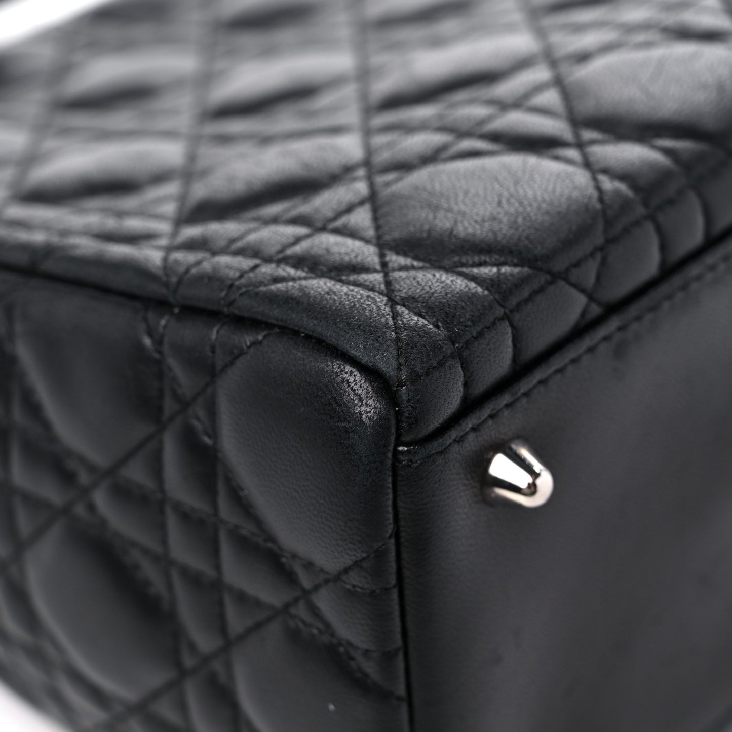 Lambskin Cannage Medium Lady Dior Black