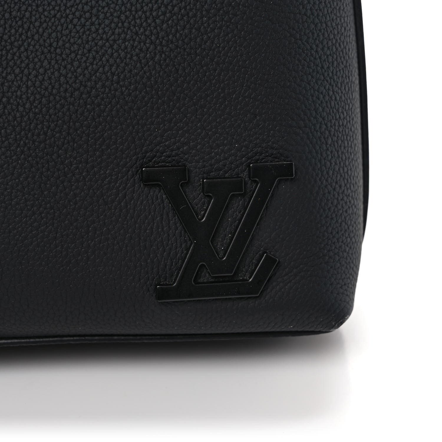 Louis Vuitton Calfskin Aerogram Takeoff Briefcase Black 9 of 10