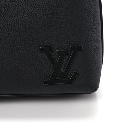 Louis Vuitton Calfskin Aerogram Takeoff Briefcase Black 9 of 10