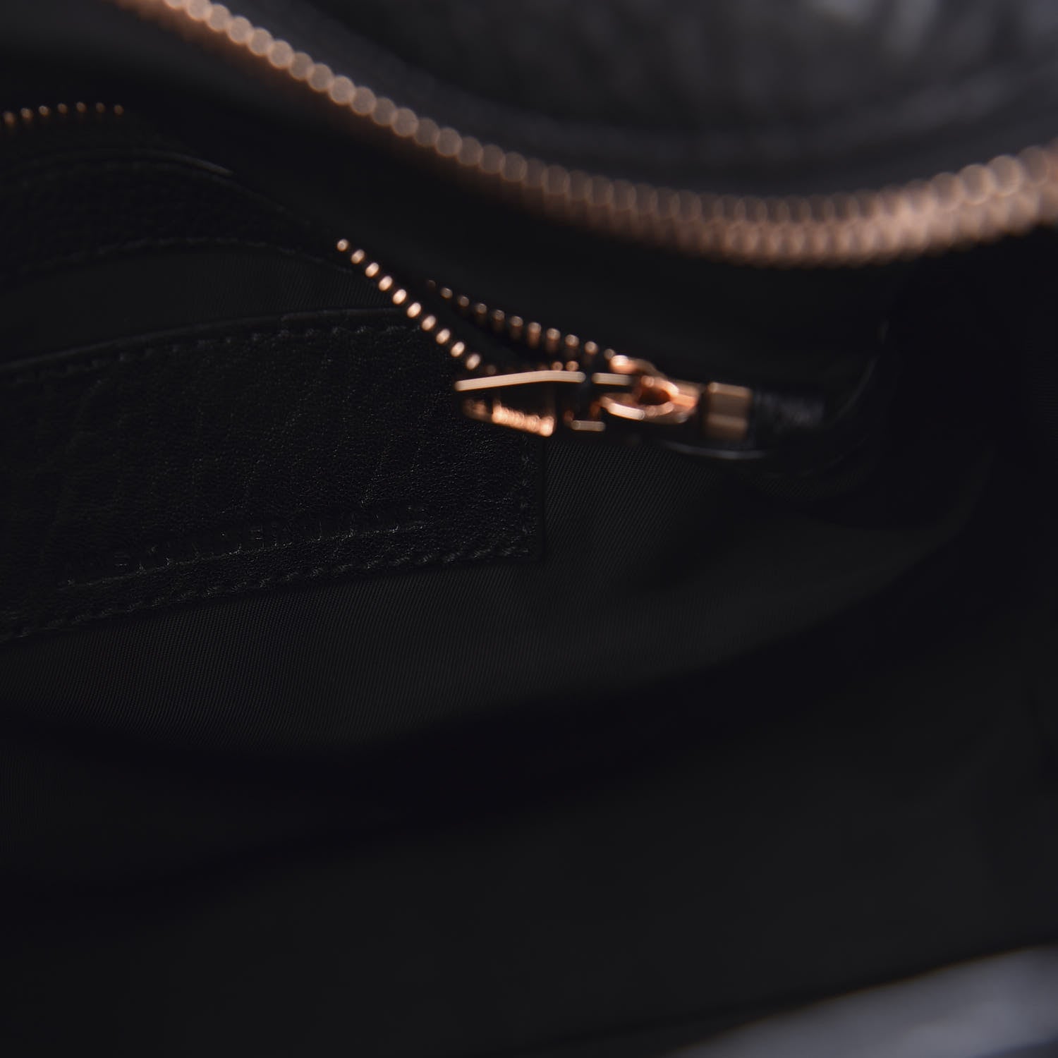 Alexander Wang Pebbled Lambskin Rockie Black Rose Gold Hardware 8 of 9