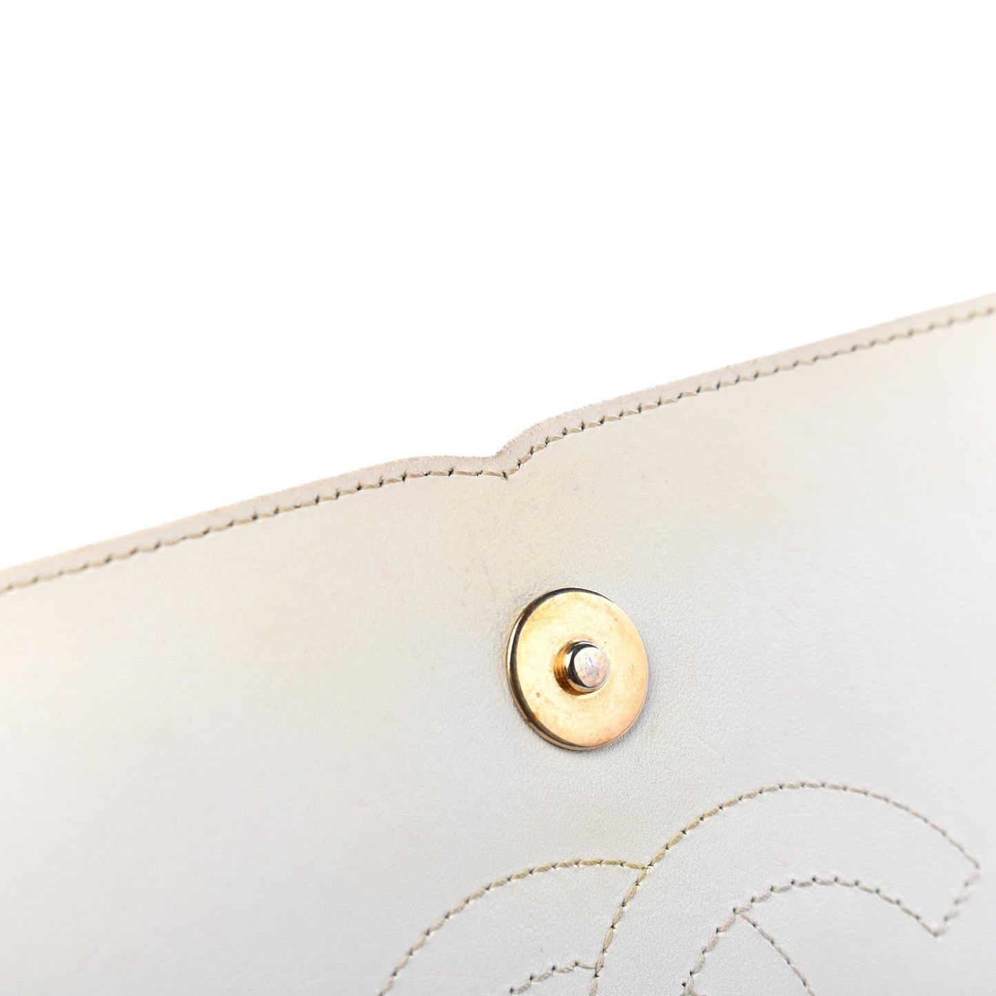 Caviar Quilted Small CC Filigree Flap White Black