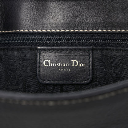 Christian Dior Calfskin Double Saddle Bag Black 6 of 8