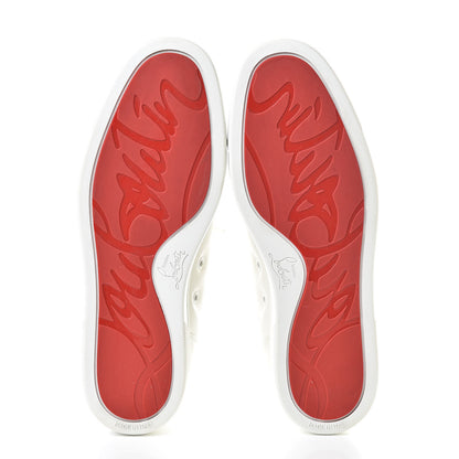 Christian Louboutin Calfskin Mens Louis Junior Flat Sneakers 41.5 White 5 of 11