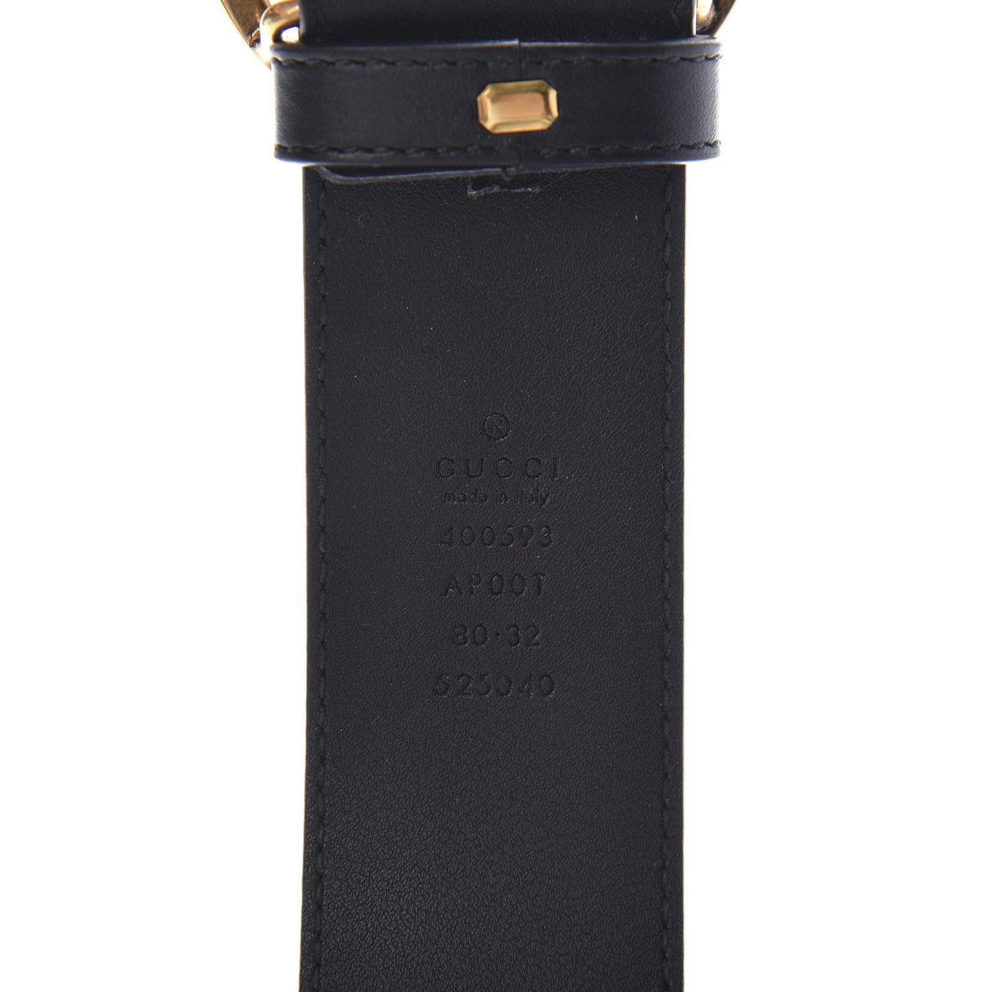 Calfskin Double G 40mm Belt 80 32 Black