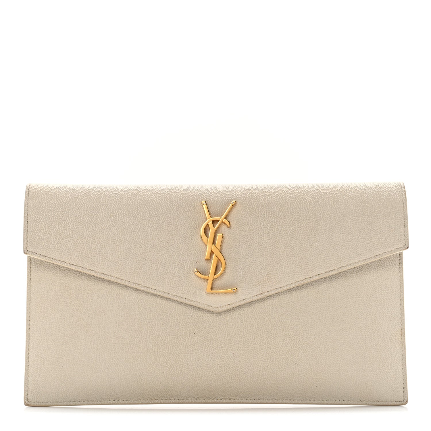 Saint Laurent Grain De Poudre Uptown Pouch Crema Soft 1 of 12