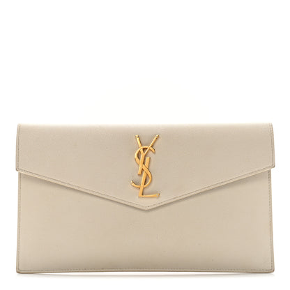 Saint Laurent Grain De Poudre Uptown Pouch Crema Soft 1 of 12