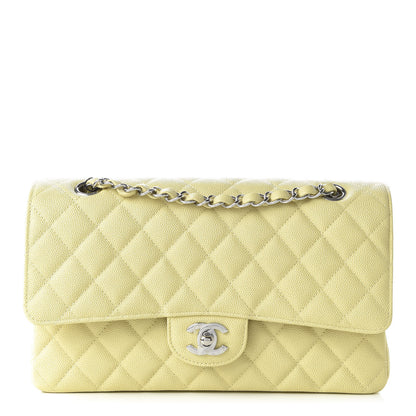 Chanel Caviar Quilted Medium Double Flap Light Yellow 1 of 11