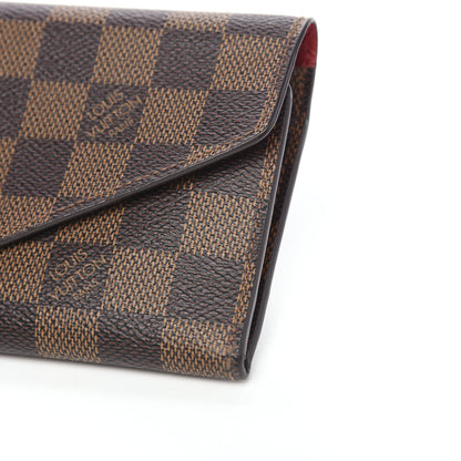 Louis Vuitton Damier Ebene Josephine Wallet Red 8 of 10