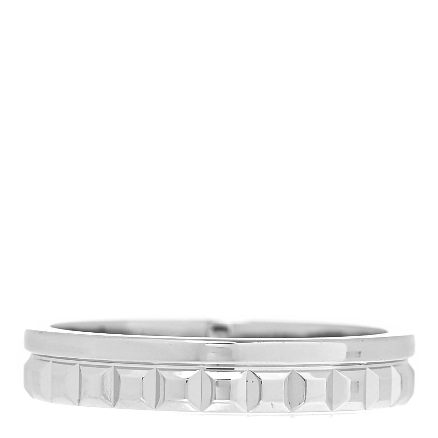 Boucheron 18K White Gold Quatre Radiant Wedding Band Ring 56 7.5 3 of 5
