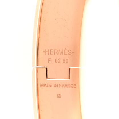 Hermes Enamel Narrow Clic Clac H Bracelet PM White 4 of 6