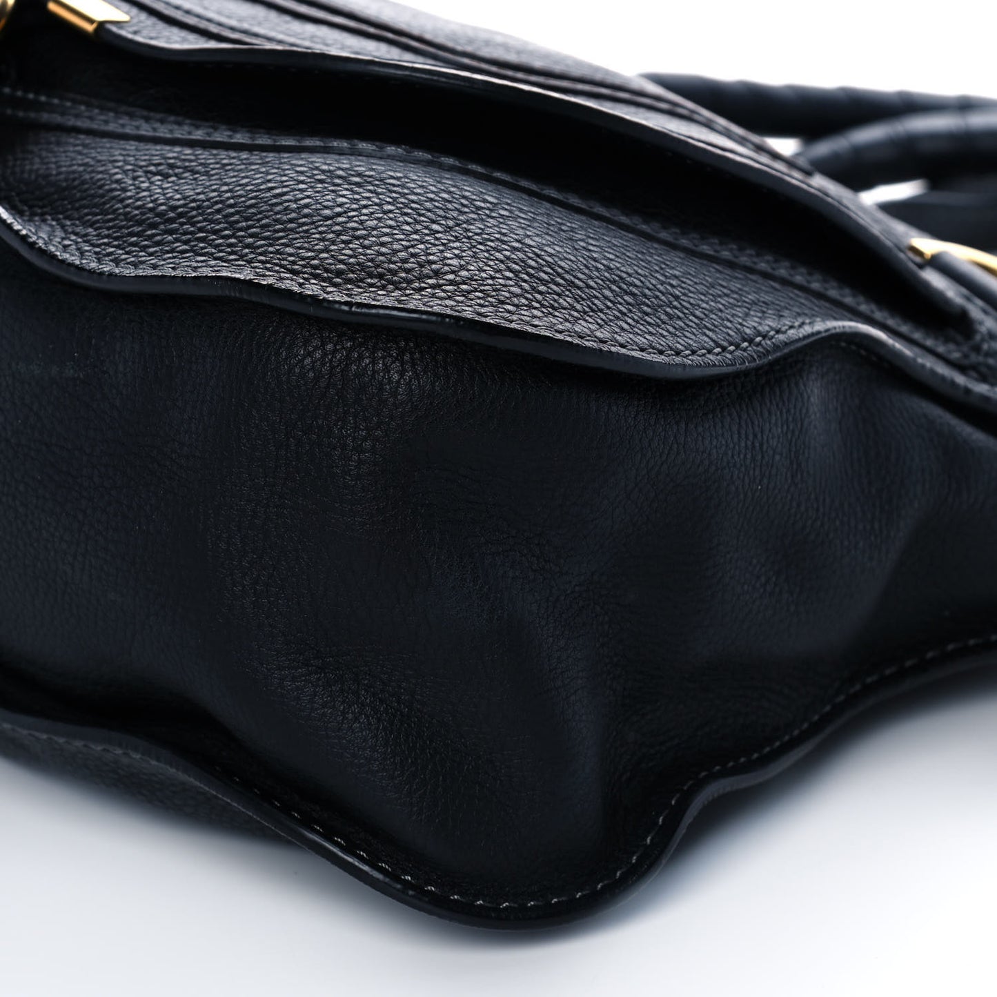 Calfskin Medium Marcie Satchel Black
