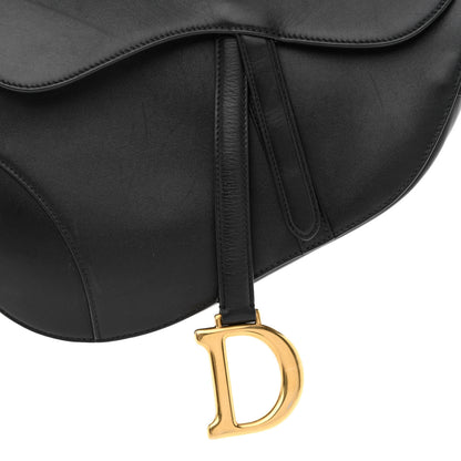 Christian Dior Calfskin Saddle Bag Black 8 of 13