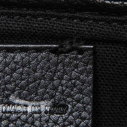 Alexander McQueen Pebbled Calfskin Small Skull Padlock Zip Around Tote Black 7 of 7