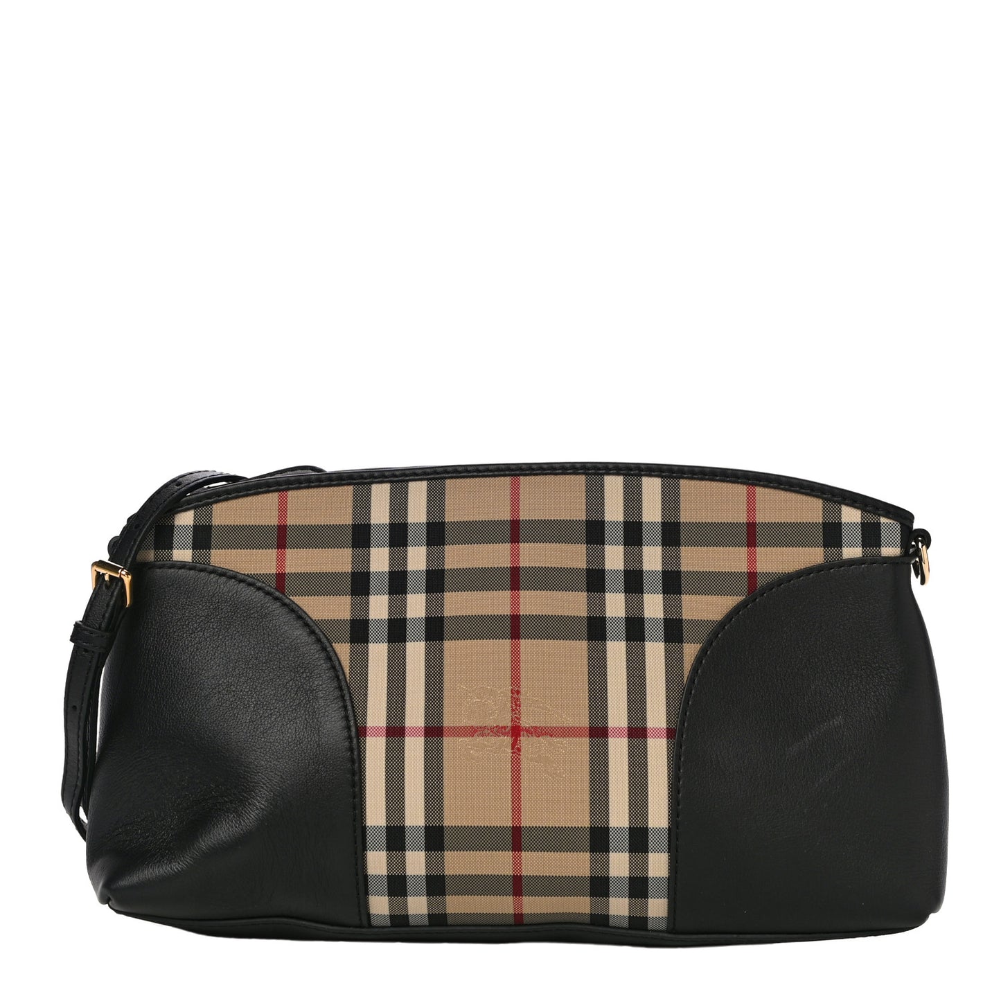 Horseferry Check Small Chichester Crossbody Clutch Bag Black