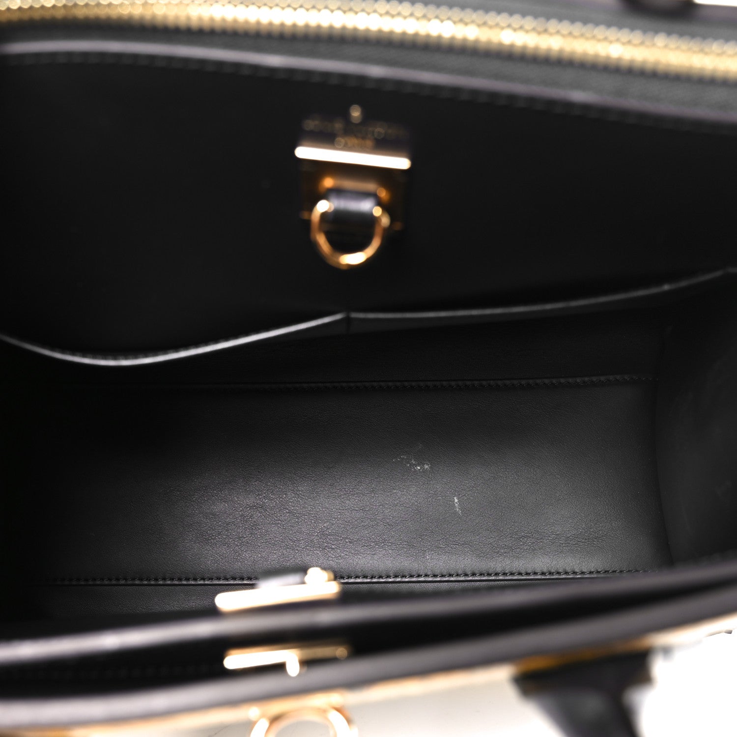 Louis Vuitton Calfskin Trunk City Steamer MM Black 5 of 9