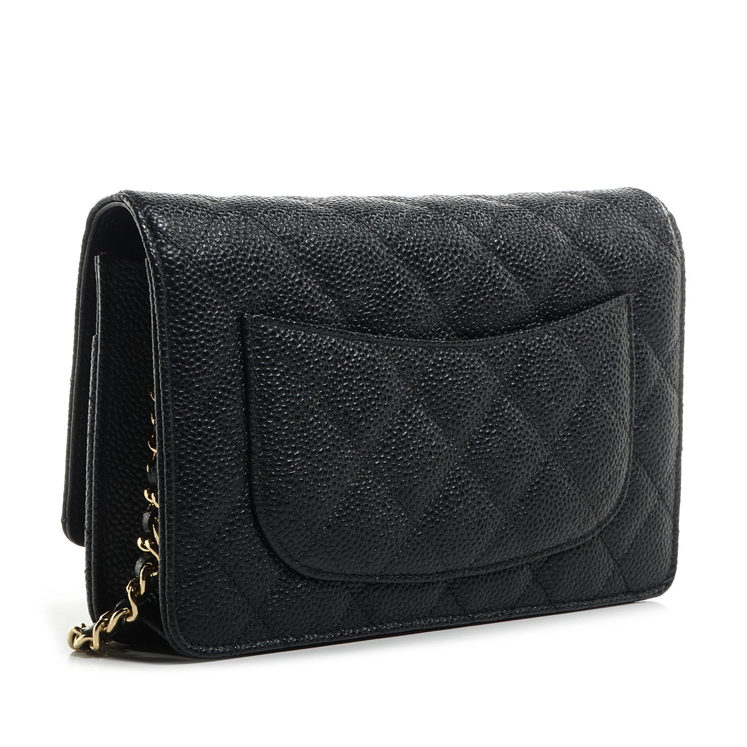 Chanel Caviar Quilted Wallet On Chain WOC Black 3 of 9