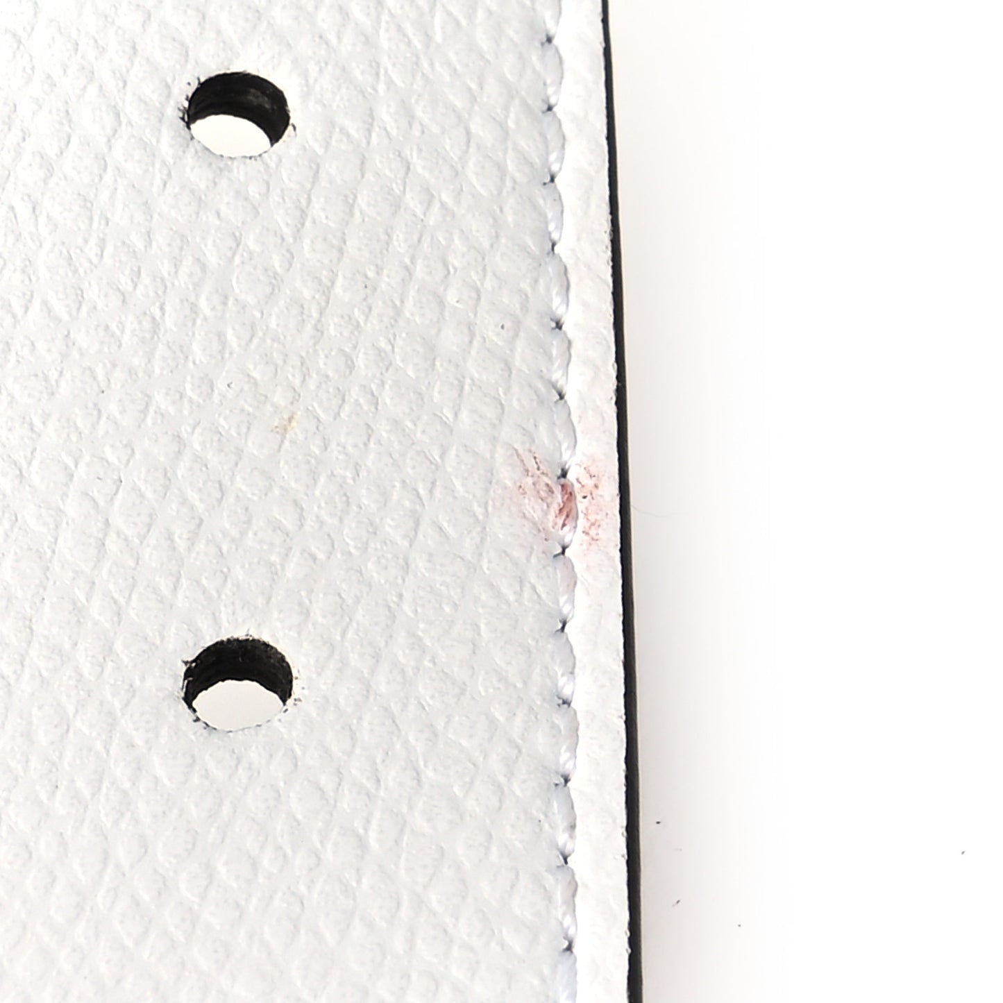 Vitello Cruise F is Fendi Bi-Color FF 1974 Embossed Envelope Belt Bag Maya White Ice