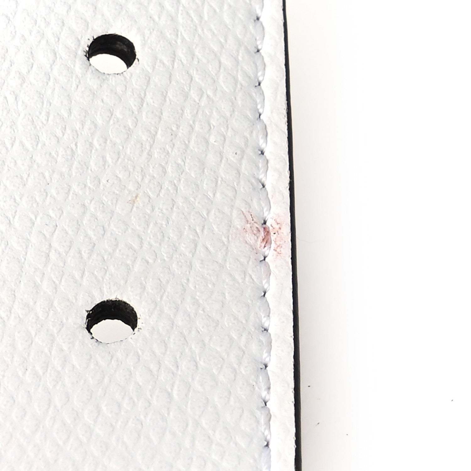 Fendi Vitello Cruise F is Fendi Bi-Color FF 1974 Embossed Envelope Belt Bag Maya White Ice 13 of 14