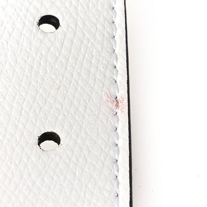 Fendi Vitello Cruise F is Fendi Bi-Color FF 1974 Embossed Envelope Belt Bag Maya White Ice 13 of 14