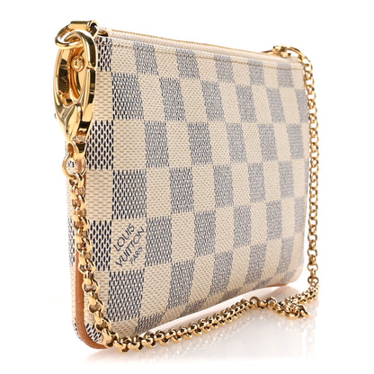 Louis Vuitton Damier Azur Pochette Milla MM 3 of 10