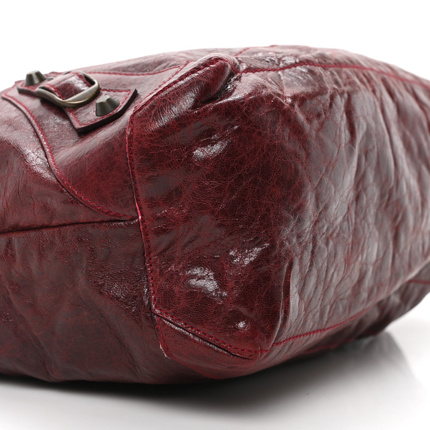 Balenciaga Agneau Classic Hardware Day Hobo Rouge Grenat 9 of 10