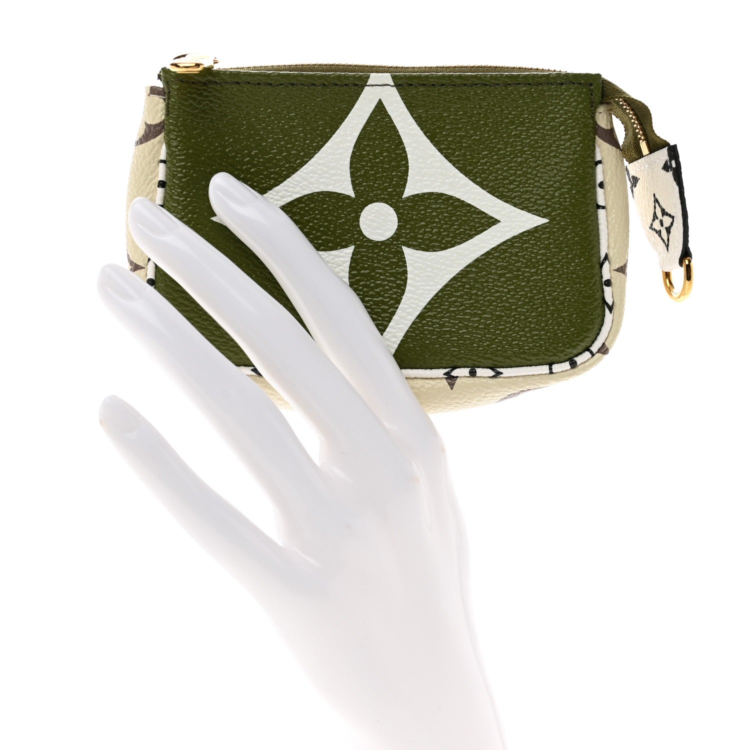 Louis Vuitton Monogram Giant Micro Pochette Accessories Kaki White 2 of 7