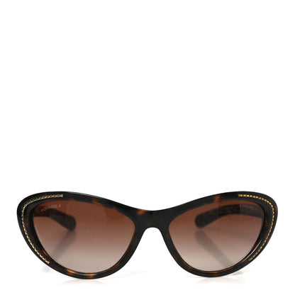 Chanel Cat Eye Chain Sunglasses 6039 Tortoise 2 of 7