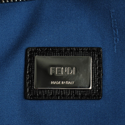 Fendi Vitello Elite Cuoio Monster Buggies Medium Roll Tote Black Multicolor Blue Cobalto 7 of 7