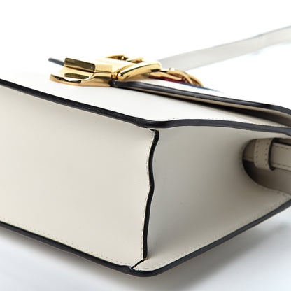 Gucci Calfskin Mini Sylvie Top Handle Bag White 11 of 12