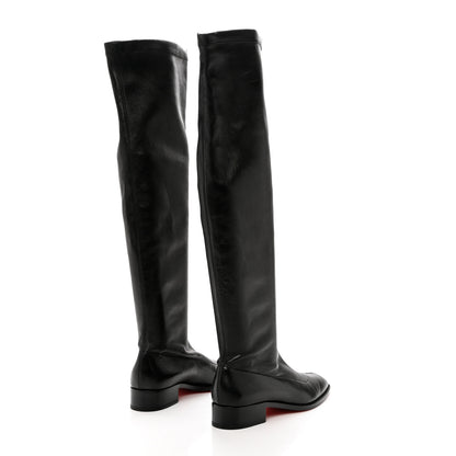 Christian Louboutin Nappa Theophila Stretch Over The Knee Boots 39.5 Black 4 of 7